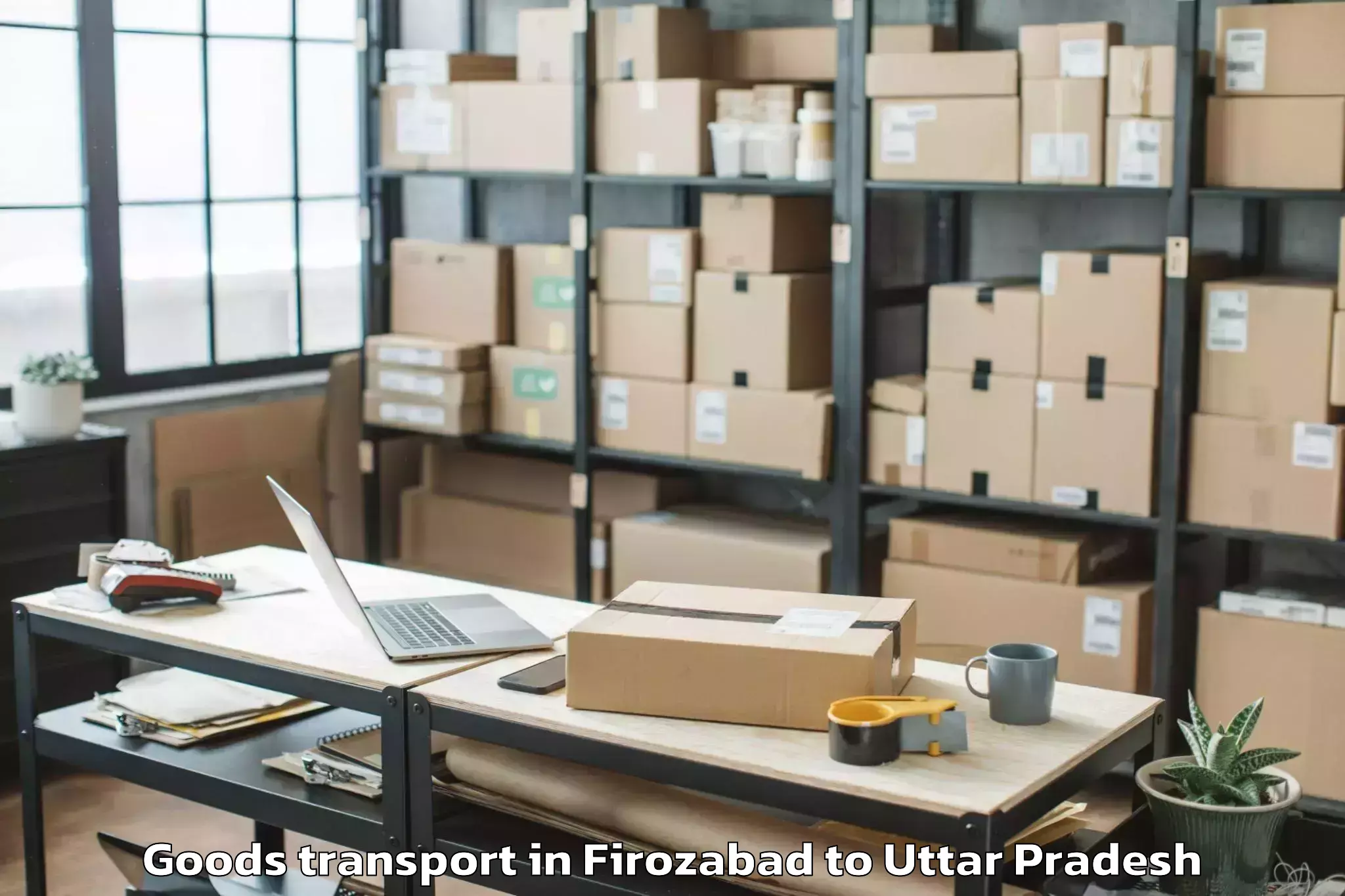 Book Firozabad to Usehat Goods Transport Online